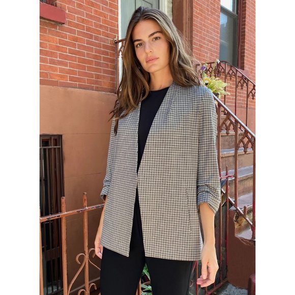 Aritzia Black Plaid Blazer - Picture 15 of 16
